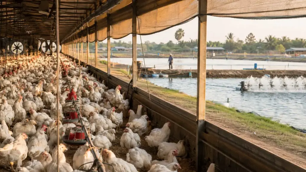 poultry-aquafeed-heat-stress-farm-scene